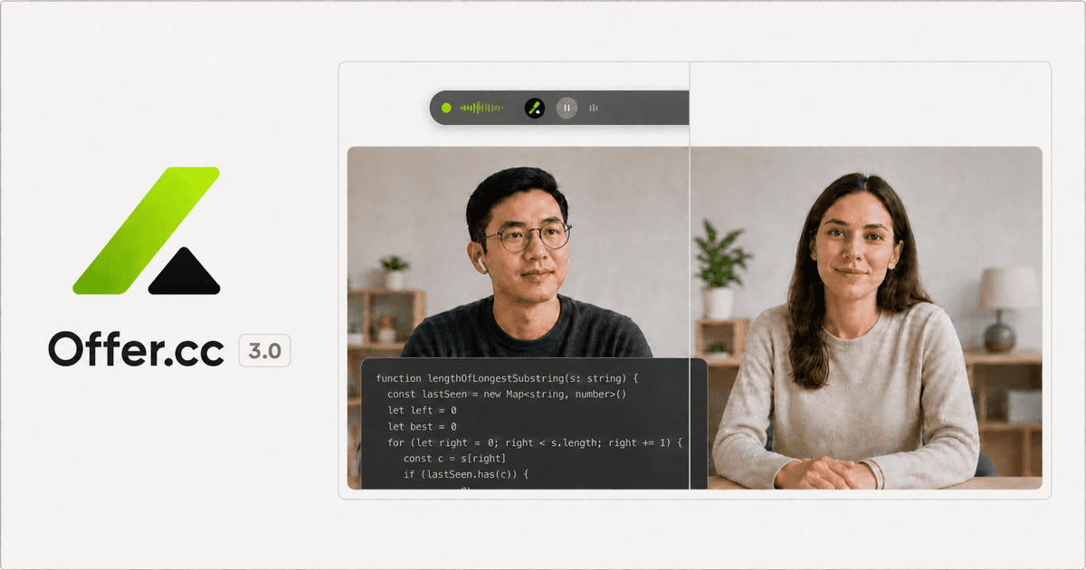 Offer.cc 3.0: La IA de entrevistas en tiempo real n.º 1 recibe una actualización importante